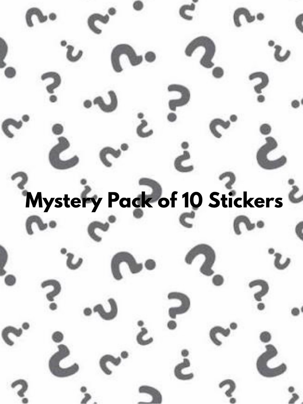 Mystery Pack of 10 Stickers - Assorted Colors